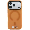 Etui BMW M IML Frosted Metal Logo & Trims MagSafe na iPhone 17 Pro / 18 Pro - pomarańczowe