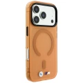 Etui BMW M IML Frosted Metal Logo & Trims MagSafe na iPhone 17 Pro / 18 Pro - pomarańczowe