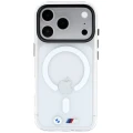 Etui BMW M IML Glossy Metal Logo & Trims MagSafe na iPhone 17 Pro / 18 Pro - przezroczyste