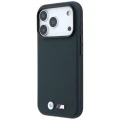 Etui BMW M Quadrille Kevlar Metal Logo MagSafe na iPhone 17 Pro / 18 Pro -  granatowe