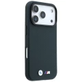 Etui BMW M Quadrille Kevlar Metal Logo MagSafe na iPhone 17 Pro / 18 Pro -  granatowe