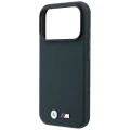 Etui BMW M Quadrille Kevlar Metal Logo MagSafe na iPhone 17 Pro / 18 Pro -  granatowe