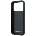 Etui BMW M Quadrille Kevlar Metal Logo MagSafe na iPhone 17 Pro / 18 Pro -  granatowe