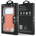 Etui BMW M Quadrille Kevlar Metal Logo MagSafe na iPhone 17 Pro / 18 Pro - pomarańczowe