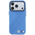 Etui BMW M Tire Track Metal Logo MagSafe na iPhone 17 Pro / 18 Pro - niebieskie