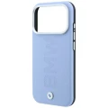 Etui BMW Sign Centered Deboss MagSafe na iPhone 17 Pro / 18 Pro - niebieskie