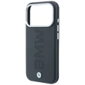 Etui BMW Sign Centered Deboss MagSafe na iPhone 17 Pro / 18 Pro - szare