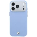 Etui BMW Sign Deboss Quilted Metal Logo MagSafe na iPhone 17 Pro / 18 Pro - niebieskie