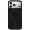 Etui Mercedes Leather 3D MagSafe do iPhone 18 Pro / 17 Pro - czarne