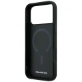 Etui Mercedes Leather 3D MagSafe do iPhone 18 Pro / 17 Pro - czarne