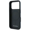 Etui Mercedes Leather Semi Wrap Iconic Line MagSafe do iPhone 18 Pro / 17 Pro - niebieske