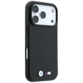 Etui BMW M Carbon Metal Logo MagSafe na iPhone 17 Pro Max / 18 Pro Max - czarne