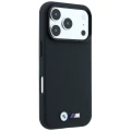 Etui BMW M Quadrille Kevlar Metal Logo MagSafe na iPhone 17 Pro Max / 18 Pro Max - czarne