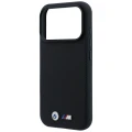 Etui BMW M Quadrille Kevlar Metal Logo MagSafe na iPhone 17 Pro Max / 18 Pro Max - czarne