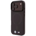 Etui BMW M IML Frosted Metal Logo & Trims MagSafe na iPhone 17 Pro Max / 18 Pro Max - bordowe