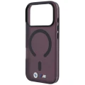 Etui BMW M IML Frosted Metal Logo & Trims MagSafe na iPhone 17 Pro Max / 18 Pro Max - bordowe