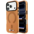 Etui BMW M IML Frosted Metal Logo & Trims MagSafe na iPhone 17 Pro Max / 18 Pro Max - pomarańczowe