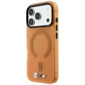 Etui BMW M IML Frosted Metal Logo & Trims MagSafe na iPhone 17 Pro Max / 18 Pro Max - pomarańczowe