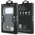 Etui BMW M Quadrille Kevlar Tricolor & Metal Logo MagSafe na iPhone 17 Pro Max / 18 Pro Max - czarne