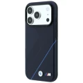 Etui BMW M Tire Track Blue Line MagSafe na iPhone 17 Pro Max / 18 Pro Max - granatowe