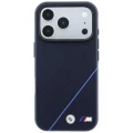 Etui BMW M Tire Track Blue Line MagSafe na iPhone 17 Pro Max / 18 Pro Max - granatowe