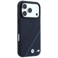 Etui BMW M Tire Track Blue Line MagSafe na iPhone 17 Pro Max / 18 Pro Max - granatowe