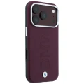 Etui BMW Sign Centered Deboss MagSafe na iPhone 17 Pro Max / 18 Pro Max - bordowe