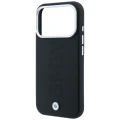 Etui BMW Sign Centered Deboss MagSafe na iPhone 17 Pro Max / 18 Pro Max - czarne