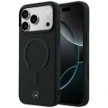 Etui Mercedes Leather 3D MagSafe do iPhone 18 Pro Max / 17 Pro Max - czarne