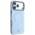 Etui Mercedes Leather 3D MagSafe do iPhone 18 Pro Max / 17 Pro Max - niebieske