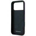 Etui Mercedes Leather Semi Wrap Iconic Line MagSafe do iPhone 18 Pro Max / 17 Pro Max - burgundowe