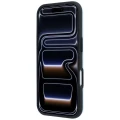 Etui Mercedes Leather Semi Wrap Iconic Line MagSafe do iPhone 18 Pro Max / 17 Pro Max - niebieske