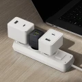 BASEUS SZYBKA ŁADOWARKA SIECIOWA USB-C USB-A 20W PD DO TELEFONU TABLETU