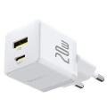 BASEUS SZYBKA ŁADOWARKA SIECIOWA USB-C USB-A 20W PD DO TELEFONU I TABLETU