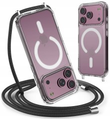 Etui RabbitMob do iPhone 17 Pro / 18 Pro, Case ze Sznurkiem Smyczą, Wzmacniane, do MagSafe