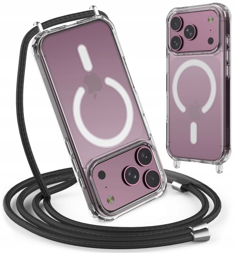 Etui RabbitMob do iPhone 17 Pro / 18 Pro, Case ze Sznurkiem Smyczą, Wzmacniane, do MagSafe
