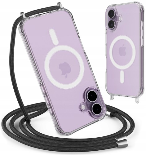 Etui RabbitMob do iPhone 17, Case ze Sznurkiem Smyczą, Wzmacniane, do MagSafe