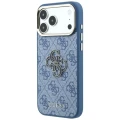 Etui Guess 4G & Big Resin Logo na iPhone 17 Pro / 18 Pro - jasnoniebieskie