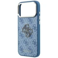 Etui Guess 4G & Big Resin Logo na iPhone 17 Pro / 18 Pro - jasnoniebieskie