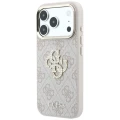 Etui Guess 4G & Big Strass Logo na iPhone 17 Pro / 18 Pro - różowe