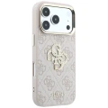 Etui Guess 4G & Big Strass Logo na iPhone 17 Pro / 18 Pro - różowe