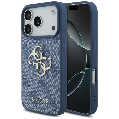 Etui Guess 4G Big Logo na iPhone 17 Pro / 18 Pro - niebieskie