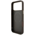 Etui Guess 4G with Stripe Round and Classic Logos MagSafe na iPhone 17 Pro / 18 Pro - brązowe