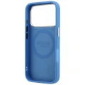 Etui Guess 4G with Stripe Round and Classic Logos MagSafe na iPhone 17 Pro / 18 Pro - niebieskie