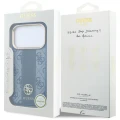 Etui Guess 4G with Stripe Round and Classic Logos MagSafe na iPhone 17 Pro / 18 Pro - niebieskie