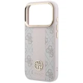Etui Guess 4G with Stripe Round and Classic Logos MagSafe na iPhone 17 Pro / 18 Pro - różowe