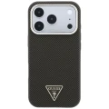 Etui Guess Kevlar Triangle Logo MagSafe na iPhone 17 Pro / 18 Pro - brązowe