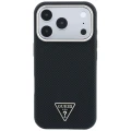 Etui Guess Kevlar Triangle Logo MagSafe na iPhone 17 Pro / 18 Pro - czarne