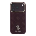 Etui Guess Peony 4G Small Logo MagSafe na iPhone 17 Pro / 18 Pro - burgundowe