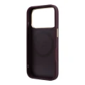 Etui Guess Peony 4G Small Logo MagSafe na iPhone 17 Pro / 18 Pro - burgundowe